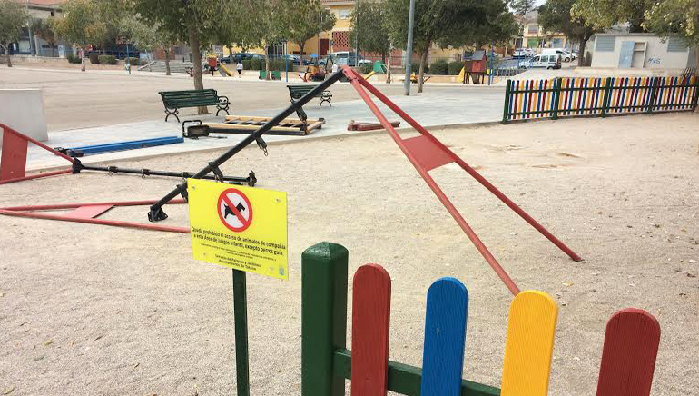 Nuevo parque de juego infantil en el recinto ferial